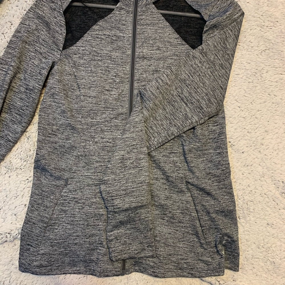 Zip-up athletic sweater